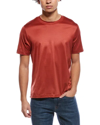 Eton Filo Di Scozia Slim Fit T-shirt In Brown