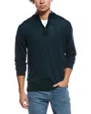 Eton Fine Knit Wool 1/2-zip Pullover In Transparent