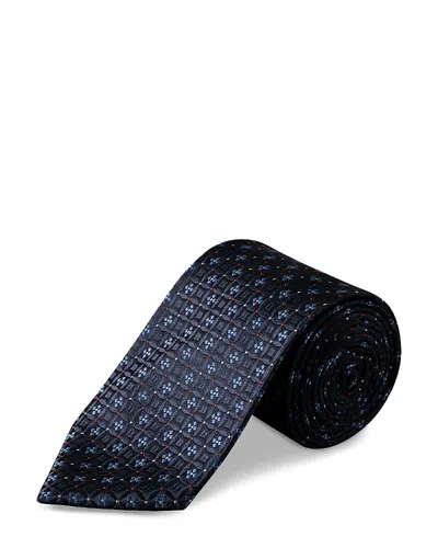 Eton Floral Medallion Woven Silk Tie In Transparent