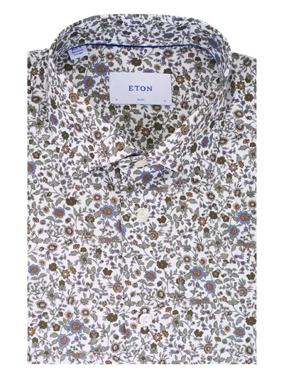 Eton Floral-pattern Shirt In Multi