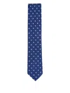 Eton Floral-pattern Tie In Blue