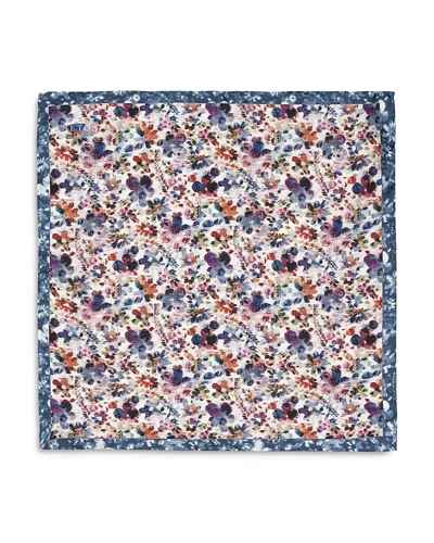 Eton Floral Silk Pocket Square In Open Miscellaneous