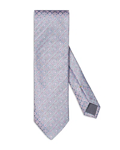 Eton Floral Silk Tie In Medium Pink