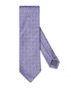 Eton Floral Silk Tie In Medium Purple