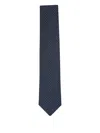 Eton Geometric-pattern Tie In Black