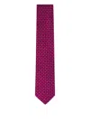Eton Geometric-pattern Tie In Pink