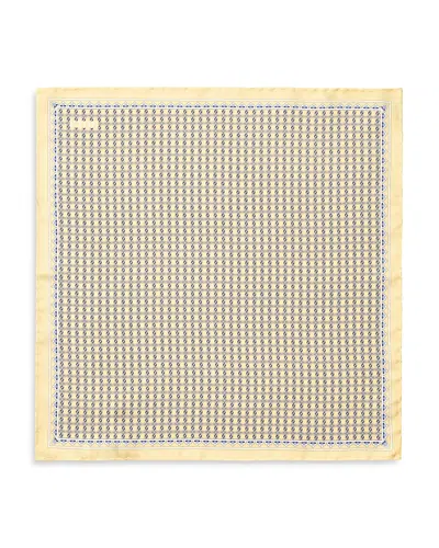 Eton Geometric Print Pocket Square In Multi