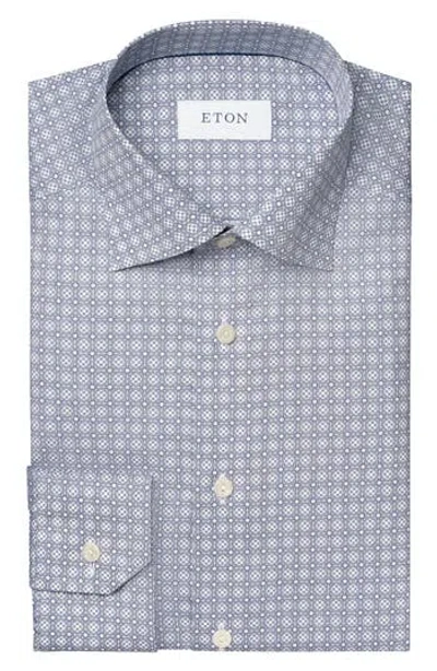 Eton Geometric Print Slim Fit Dress Shirt In Multi