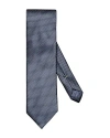 Eton Geometric Silk Classic Tie In Navy