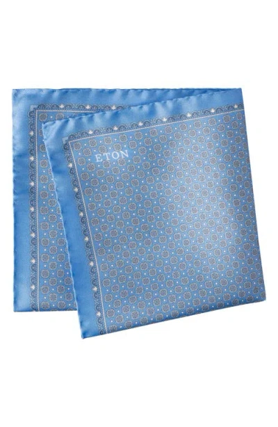 Eton Geometric Silk Pocket Square