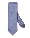 Eton Geometric Silk Tie In Purple