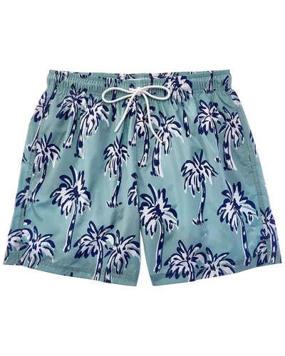 Eton Green Swim Short In Blue
