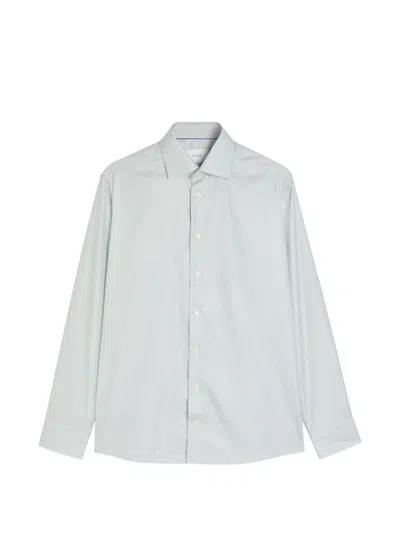 Eton Hemd Mit Hahnentrittmuster In Blue