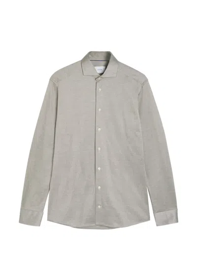 Eton Hemd Mit Hahnentrittmuster In Gray