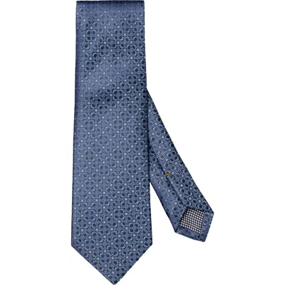 Eton Jacquard Silk Tie In Blue