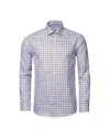 Eton King Button-front Twill Shirt In Blue