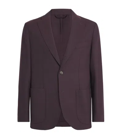 Eton Lana Tech Blazer In Red
