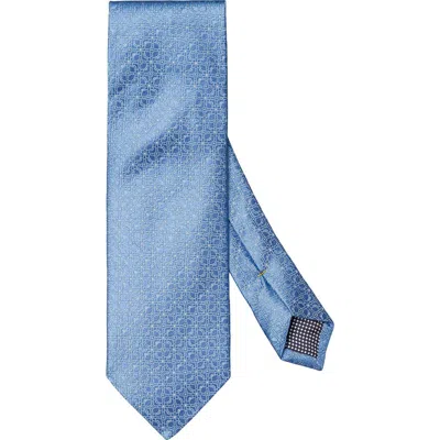 Eton Light Blue Floral Jacquard Silk Tie