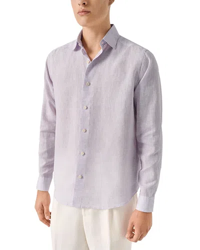 Eton Linen Dress Shirt In Pink