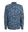 Eton Linen Resort Shirt In Multi