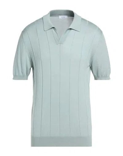 Eton Man Polo Shirt Deep Teal Size L Silk, Cotton In Green