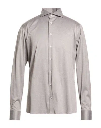 Eton Man Shirt Grey Size 16 ½ Cotton In Gray