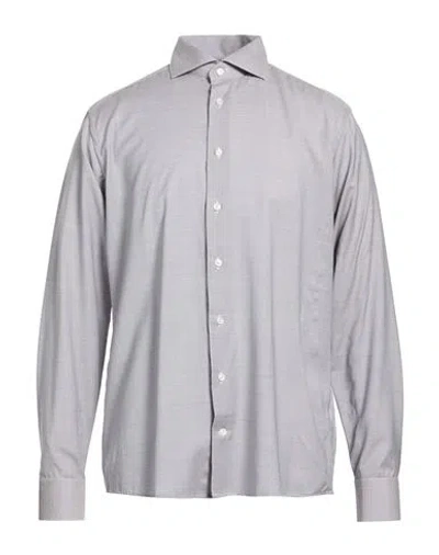 Eton Man Shirt Grey Size 16 ½ Cotton In Gray