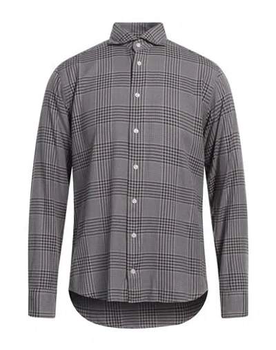 Eton Man Shirt Grey Size 17 ½ Cotton, Lyocell