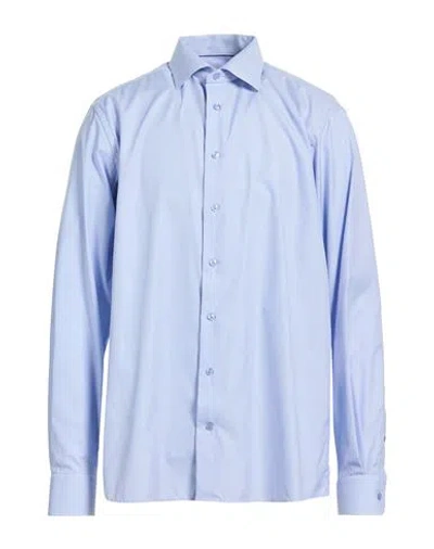 Eton Man Shirt Light Blue Size 17 Cotton