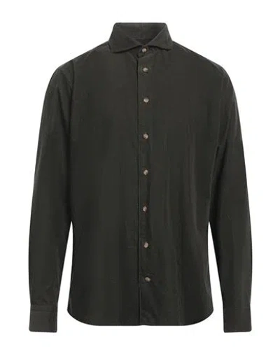 Eton Man Shirt Military Green Size 17 ½ Cotton