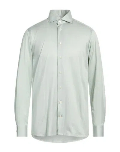 Eton Man Shirt Sage Green Size 15 ½ Cotton