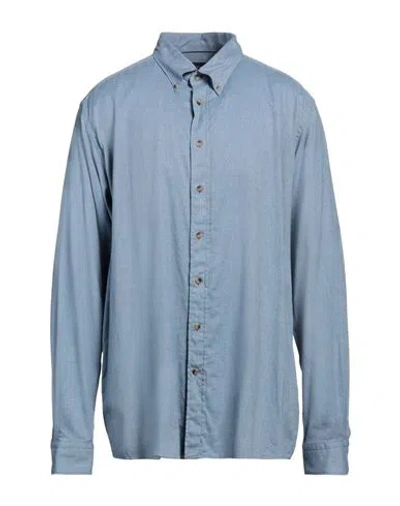 Eton Man Shirt Sky Blue Size 15 Cotton