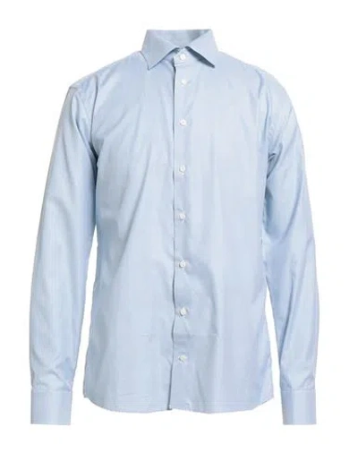 Eton Man Shirt Sky Blue Size 16 Cotton