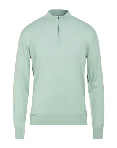 Eton Man Sweater Sage Green Size L Cotton, Cashmere