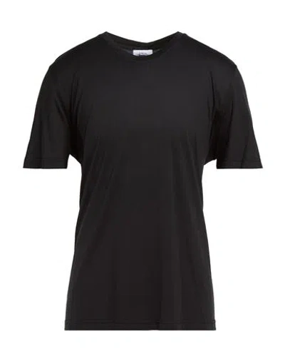 Eton Man T-shirt Black Size Xl Silk, Cotton
