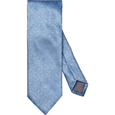 Eton Medallion Jacquard Silk Tie In Blue