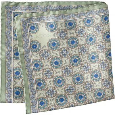 Eton Medallion Silk Pocket Square