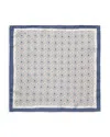 Eton Medallion Silk Pocket Square In Multi