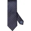 Eton Medallion Silk Tie In Blue