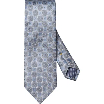 Eton Medallion Silk Tie In Blue