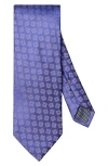 Eton Medallion Silk Tie In Blue