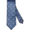 Eton Medallion Silk Tie In Blue
