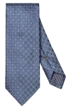 Eton Medallion Silk Tie In Blue