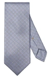 Eton Medallion Silk Tie In Gray