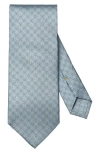Eton Medallion Silk Tie In Green