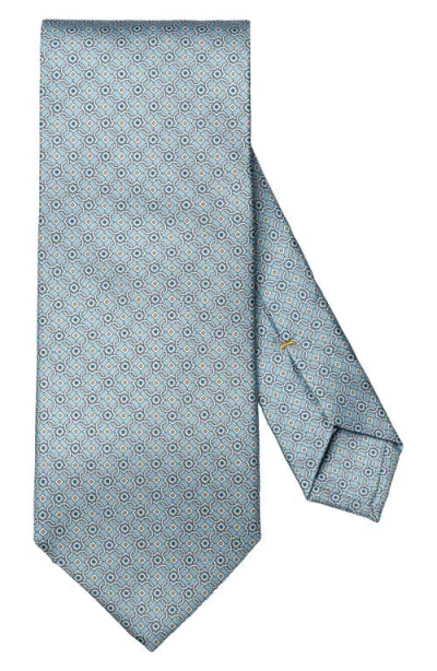 Eton Medallion Silk Tie In Green