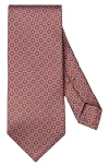 Eton Medallion Silk Tie In Multi