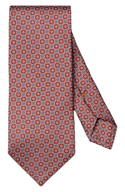 Eton Medallion Silk Tie In Multi