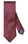 Eton Medallion Silk Tie In White