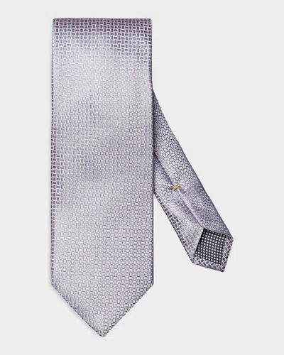 Eton Men & Apos;s Basketweave Jacquard Silk Tie In Pink